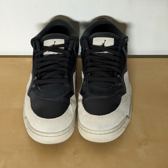 Nike Air Jordan 4 RM Black Light Bone Sneakers FQ7939-001 Men’s Size 10.5 - Picture 3 of 8